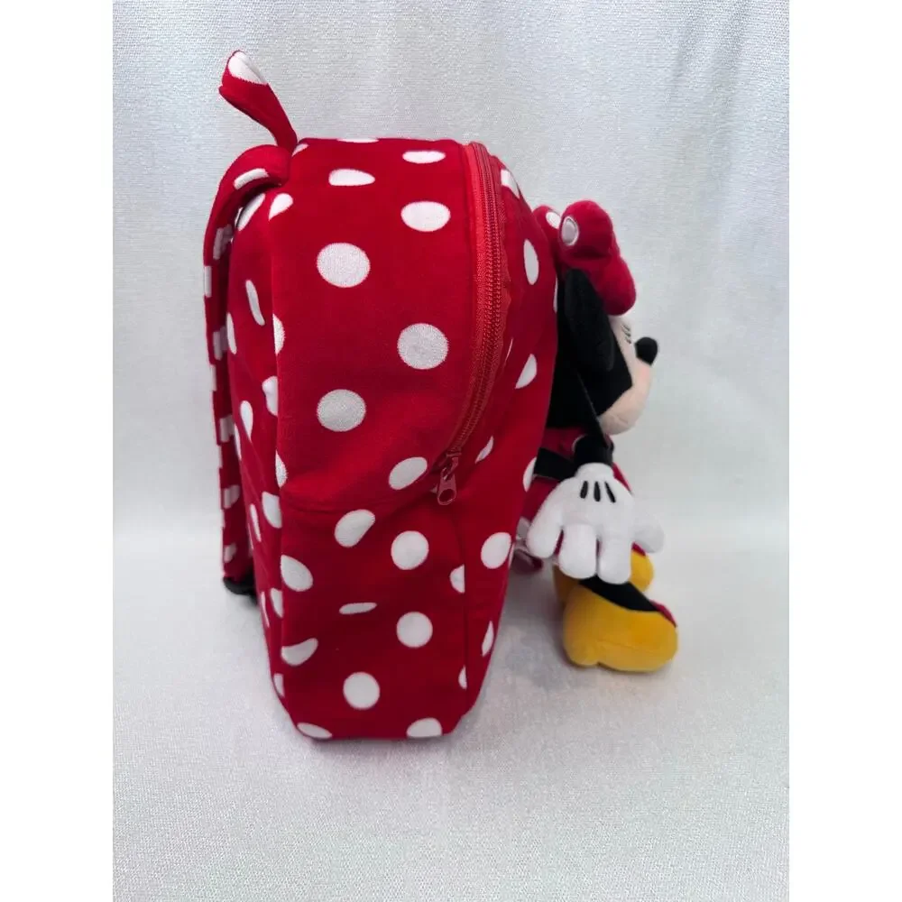 Disney Parks Original Minnie Mouse Red white dots Backpack & Minnie Mouse Doll